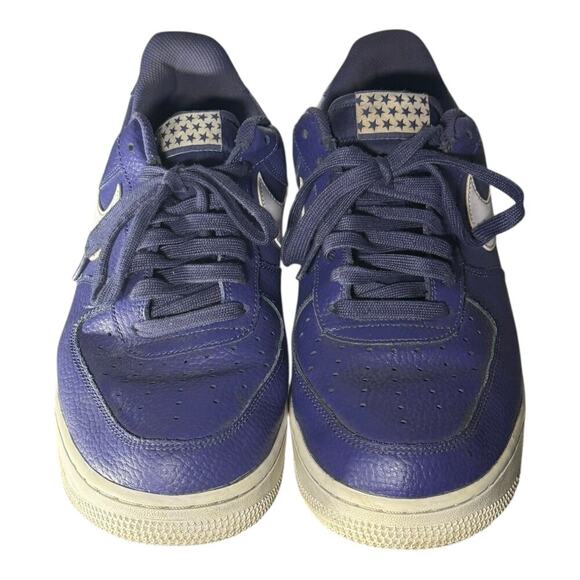 Nike Air Force 1 '07 Low Blue Recall (AA4083-401) Men’s Size 12 Blue White - Picture 3 of 8